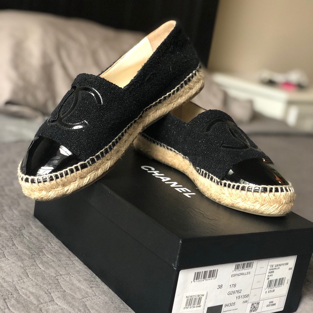 CHANEL Espadrilles *Authentic* size 8 women NEW
